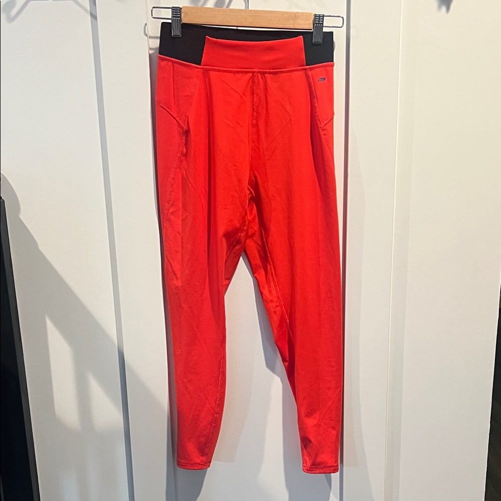 Cycle House by Marika bright Orange/Red High Waist Leggings Size M